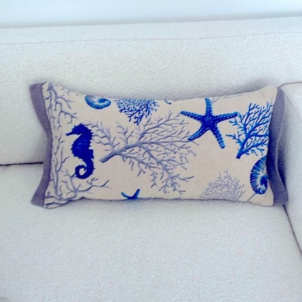 NWT Hand Painted Pillow